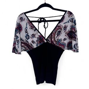NWT Anthropologie Pookie & Sebastian multicoloured paisley print top blouse  SIZ